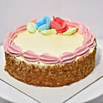 صندوق ورد مع كيك اسفنجي بالزبدة