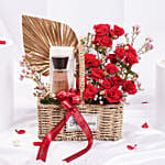 Burberry Touch Perfume and Red Roses Valentine’s Gift Basket