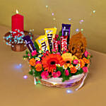 Choco Delight Festive Basket Hamper