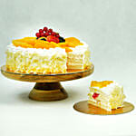 Colourful Tulips Bunch And Chocolate Cake