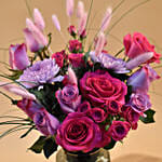 Enchanting Mixed Flowers Vase