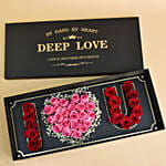 I Love You Floral Arrangement Box For Valentine