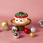 Jolly Christmas Vanilla Raspberry Cake