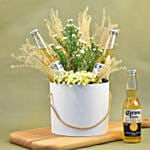Mixed Flowers & Beer White Box