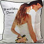 Mr N Mrs Personalised Cushion
