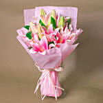 Passionate Oriental Pink Lilies