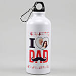 Personalised I Love Dad Bottle