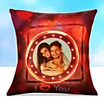 Personalised I Love You Led Cushion