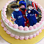 Personalised Vanilla Raspberry Cake 6 Inches