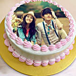 Personalised Vanilla Raspberry Photo Cake 8 Inches