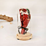 Red Rose Soap Flower with LED Dome