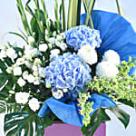 Soothing Mixed Flowers Purple Stand