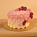 Titanic Rose Chamomile Love Bouquet With Cake For Valentines