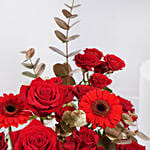 Valentines Ruby Red Floral Arrangement