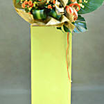 Vibrant Mixed Flowers Green Stand