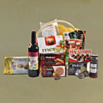Wine & Delightful Treats Christmas Basket