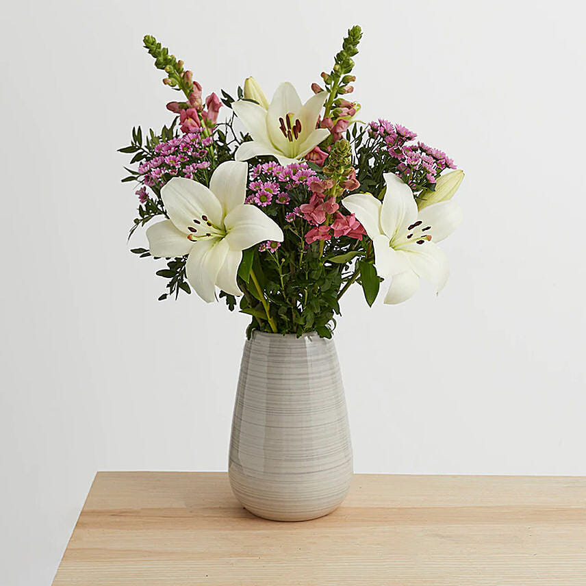 Soothing Mixed Flowers Bunch