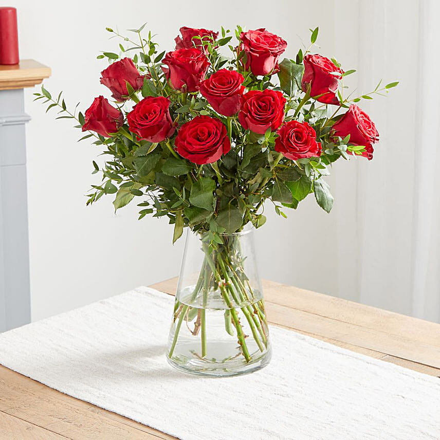 Red Rose In A Vase