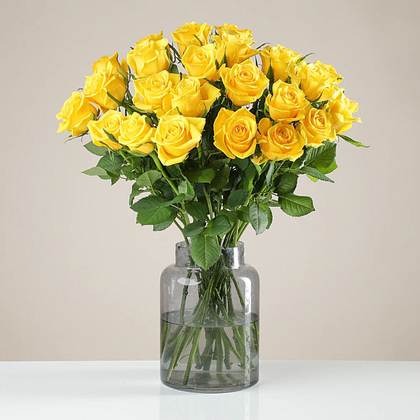 Bright Yellow Roses