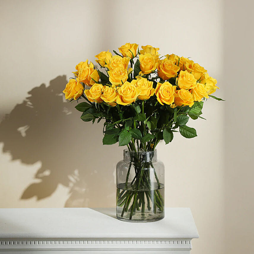 Bright Yellow Roses