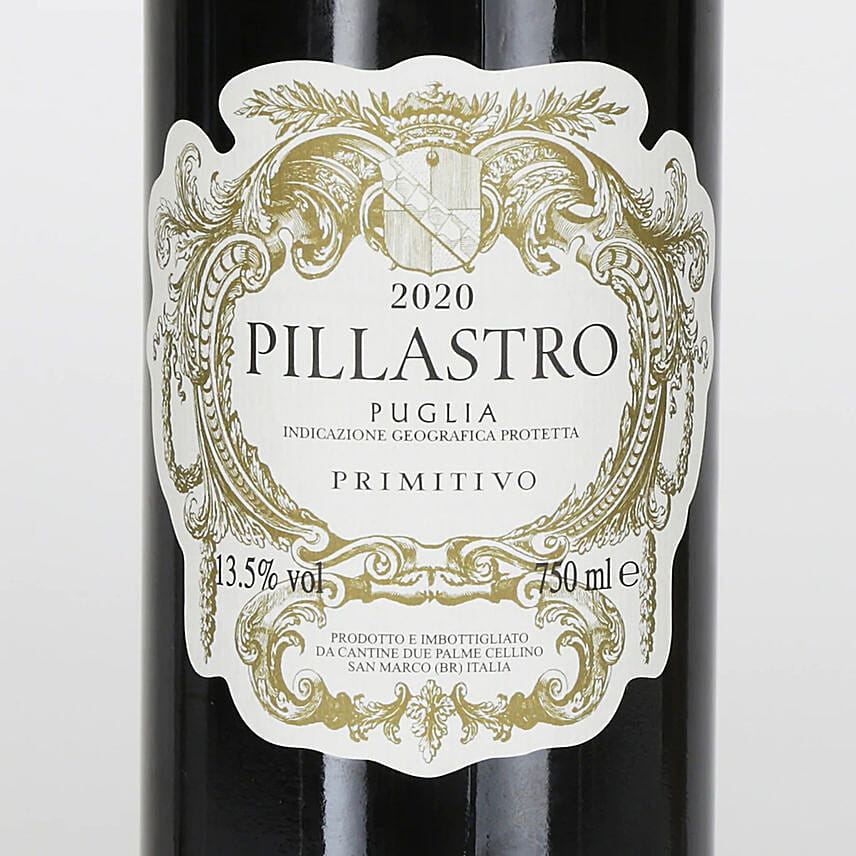 Pillastro Primitivo Puglia 2020 Wine