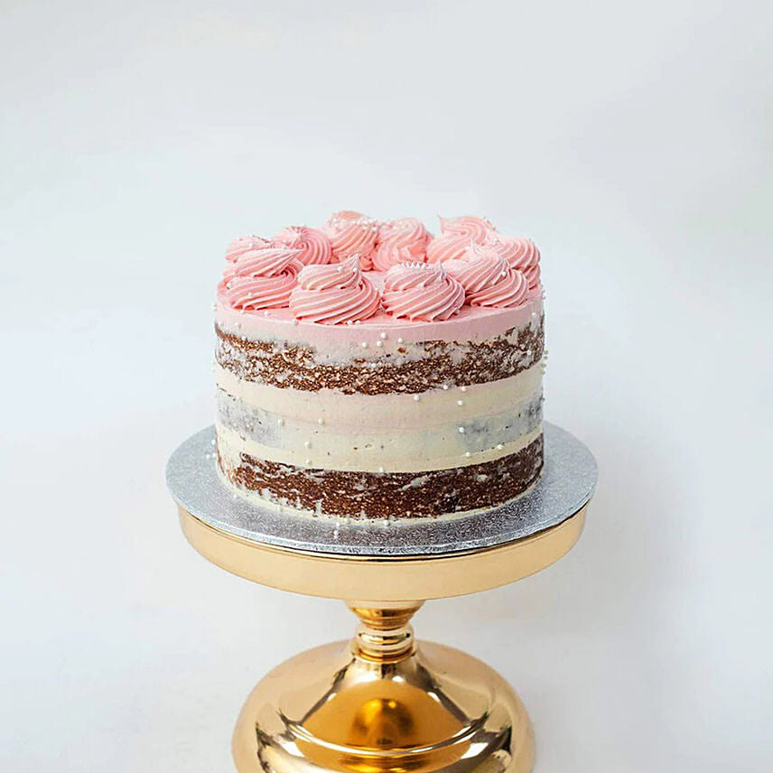 Semi Naked Vanilla Cake