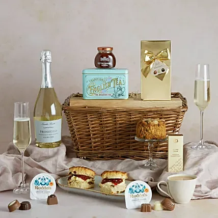 Afternoon Tea With Prosecco Hamper: Gift Delivery UK