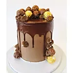 Ferrero Rocher Chocolate Drip Cake 8 Inch