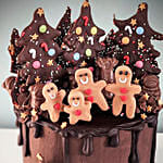 Chocolate Forest Christmas Cake Medium