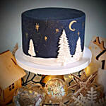 Silent Night Christmas Cake Medium