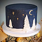 Silent Night Christmas Cake Medium