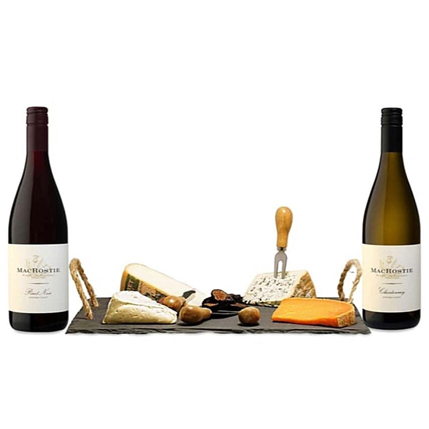 90 Point Wine & Slate Cheese Board Gift Set