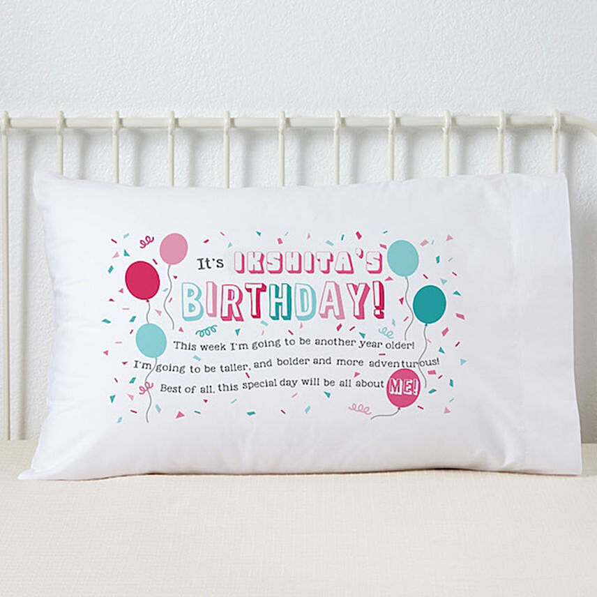Birthday Girl Personalized Pillowcase