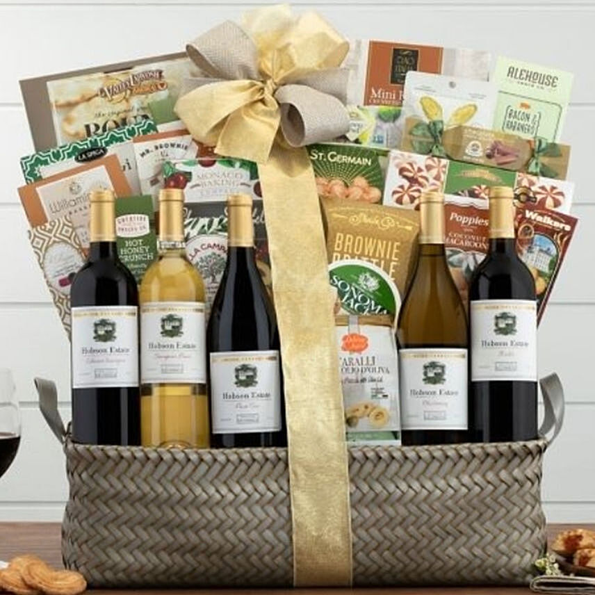 California Collection Wine Basket