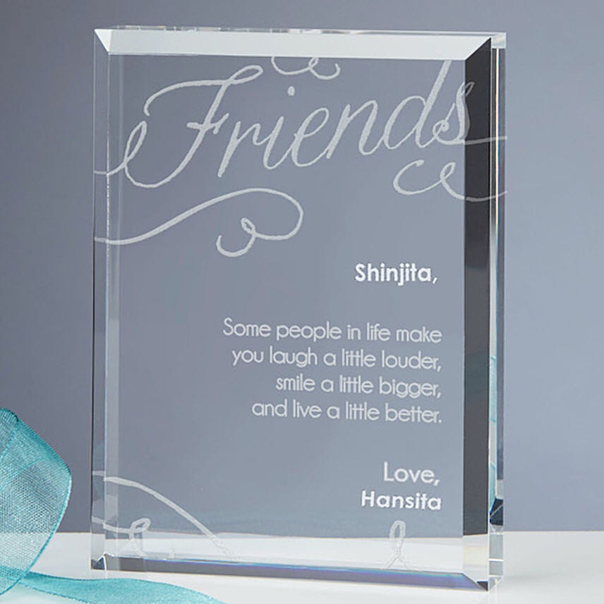 Friends Forever Engraved Keepsake