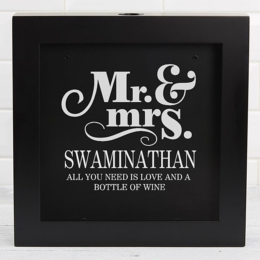 Personalized Wine Cork Box