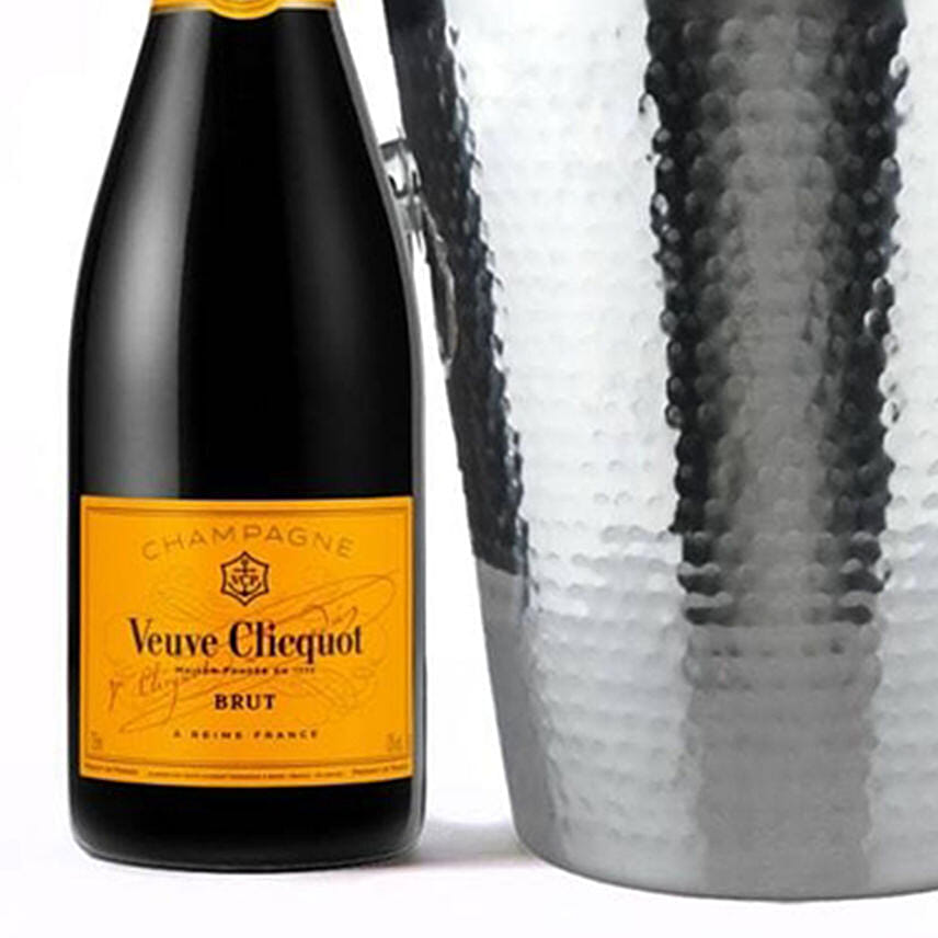 Online Veuve Clicquot & Champagne Ice Bucket Gift Delivery in Usa FNP