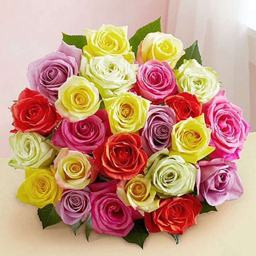 24 Mixed Roses