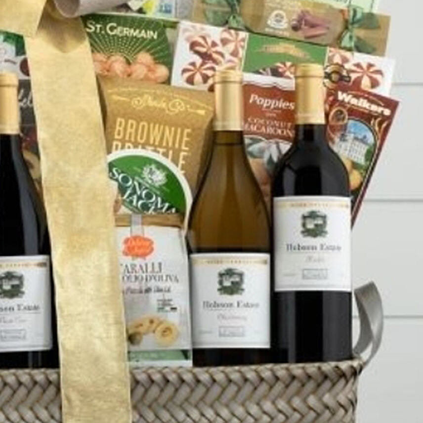California Collection Wine Basket