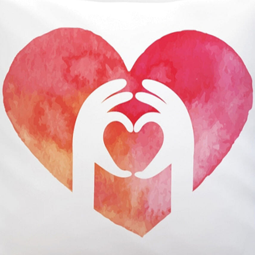 Hands Heart Cushion