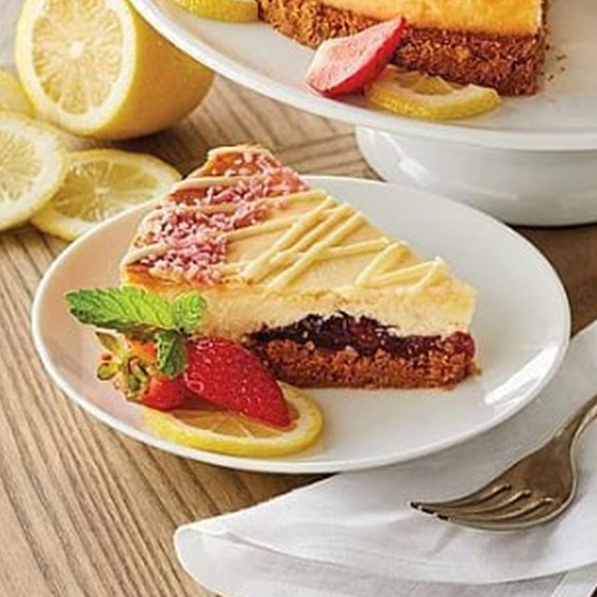 Lemon Strawberry Cheesecake