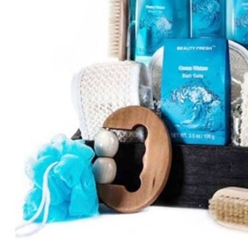 Ocean Waters Delightful Spa Basket