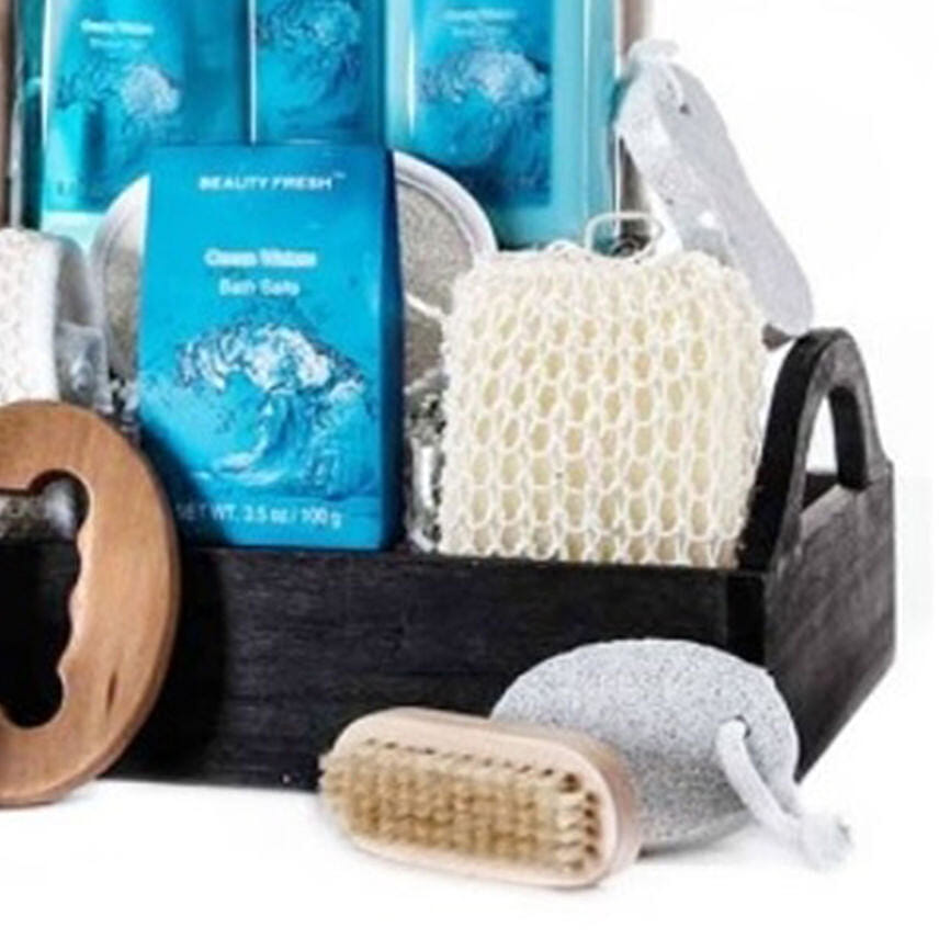 Ocean Waters Delightful Spa Basket
