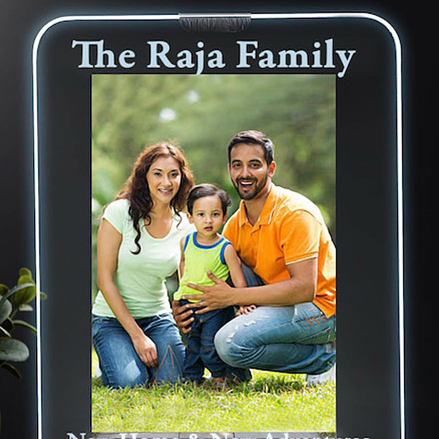 Personalized Light Up Led Glass Frame