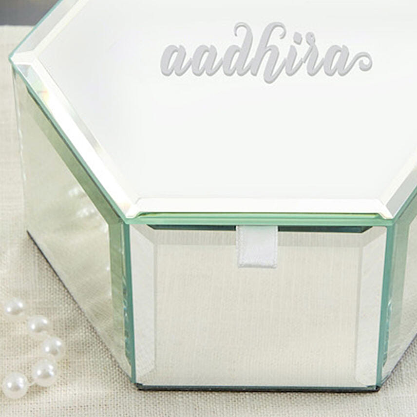 Personalized Mirrored Jewelry Box