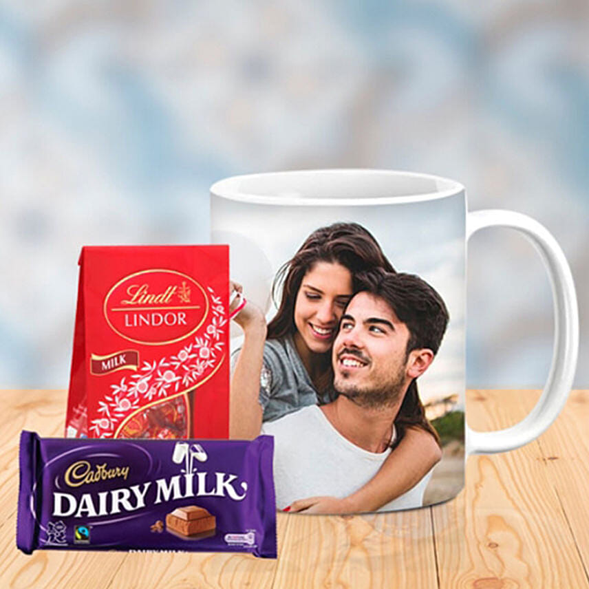 Romantic Personalized Mug With Chocos