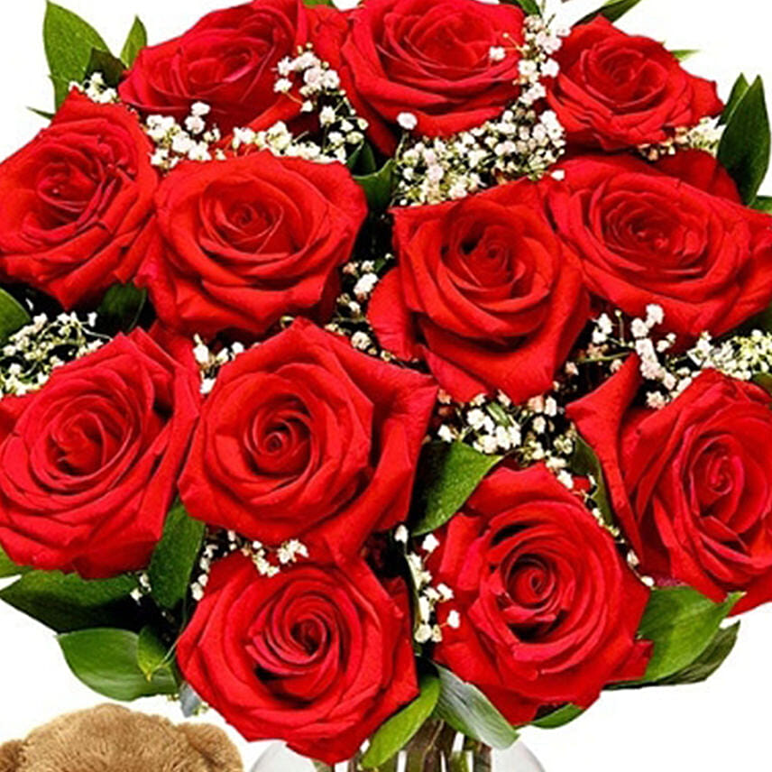 Rose Chocolates & Teddy
