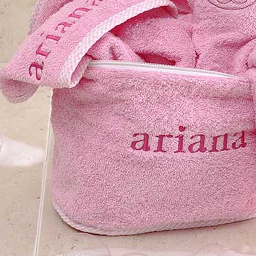 Terry Bath Set Pink