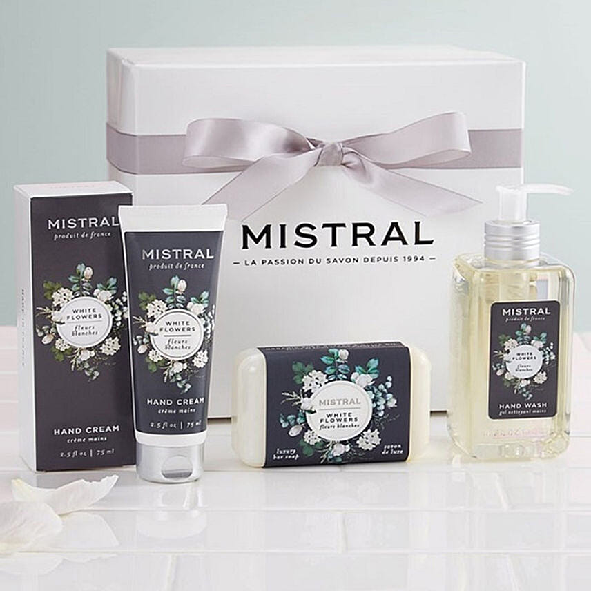 White Flower Gift Set