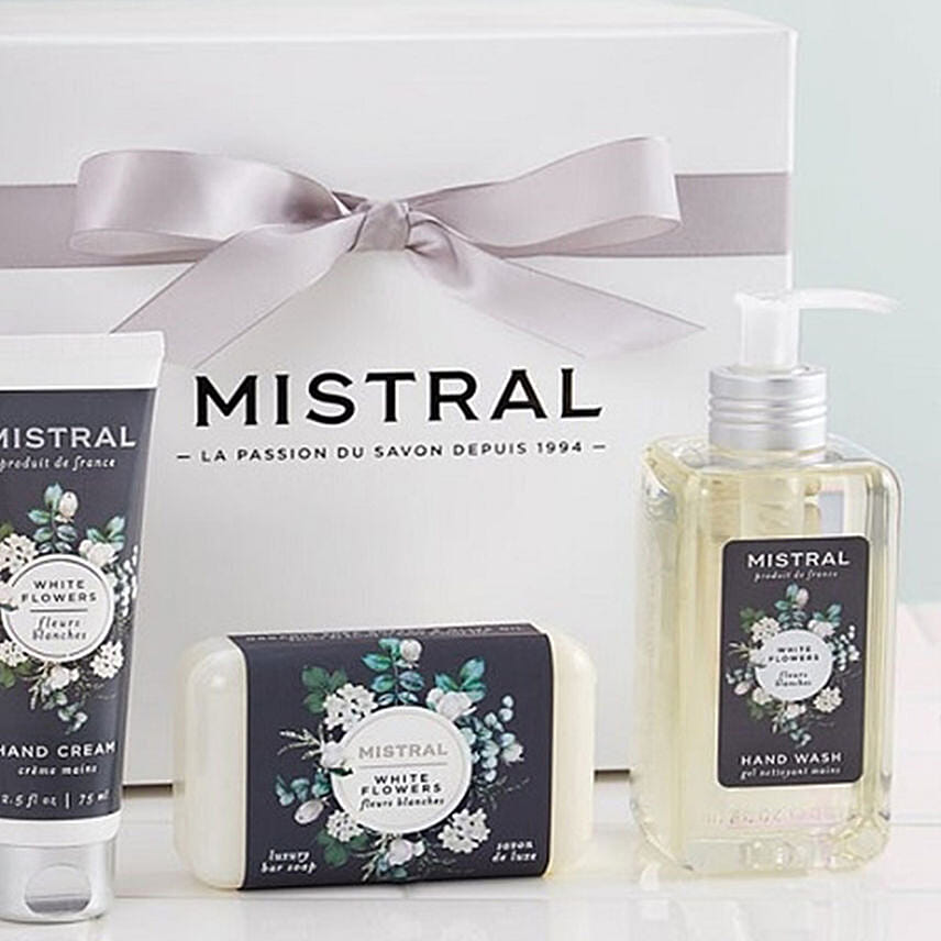 White Flower Gift Set